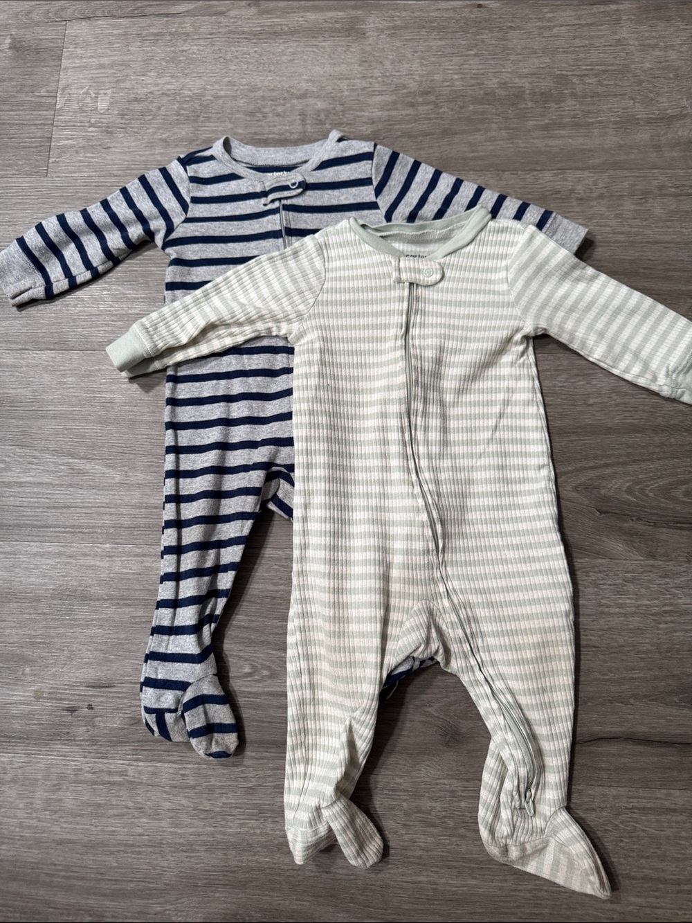 Carters Striped Footie Onesie Bundle